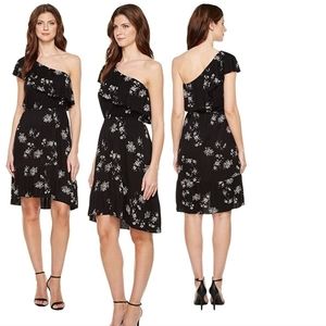 Lucky Brand sx L one shoulder hi low shift dress